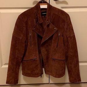 Genuine Suede Moto Leather Jacket